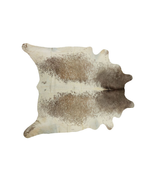 HomeRoots Cowhide Hand Knotted Area Rug