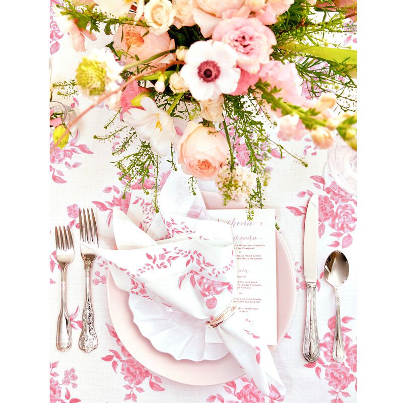 Christmas Linen Dinner Napkins 20 x 20 in Set of 4 - Jolie Fleur, Solino Home