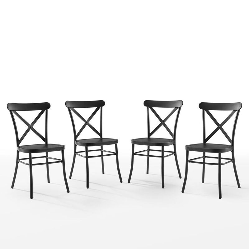Camille 4-Piece Metal Dining Chair Set