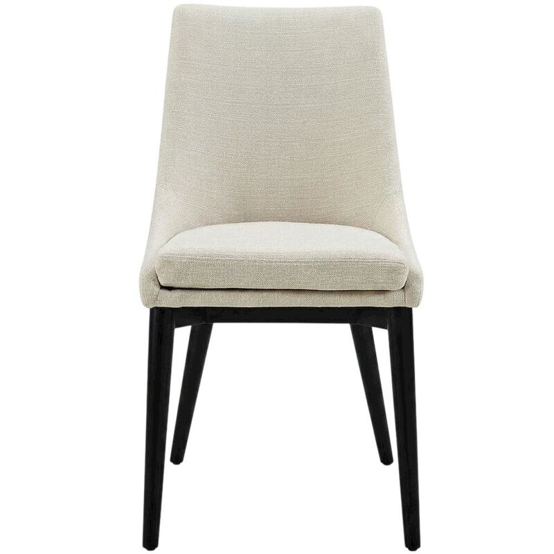 Fabric-Upholstered Dining Chair with Cushioned Seat, Orange image number 0
