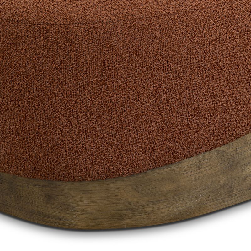 Domina Kale Green Boucle Ottoman image number 6