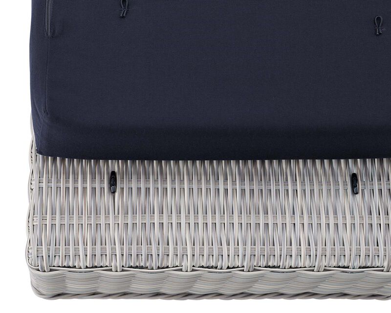 Conway Sunbrella Outdoor Patio Wicker Rattan Ottoman