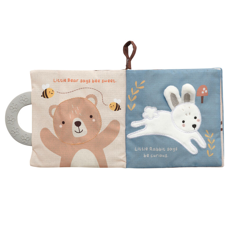 Lambs & Ivy Woodland/Forest Developmental Soft Book & Bear Plush Toy Gift Set