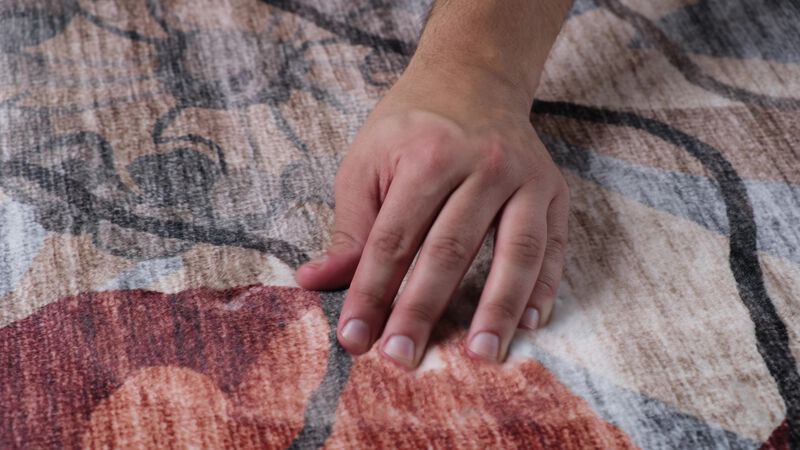 Rug Branch Sakura Modern Floral Red Beige Indoor Area Rug