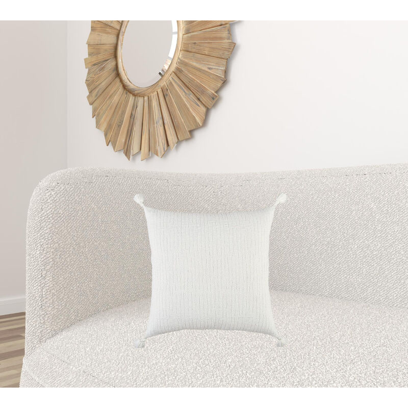 Tonal Abstract Stripe Throw Pillow Modern Decorative Cushion for Sofa or Bed image number 4