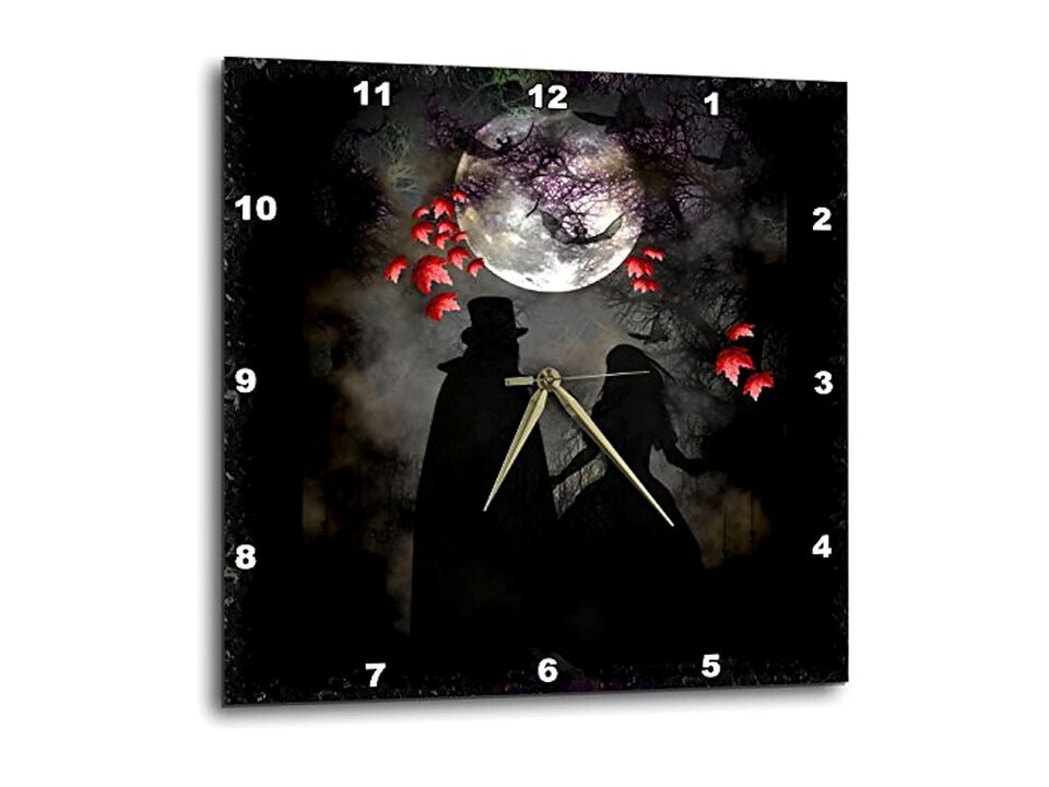 Gothic Romance Darkart Gothicart Gothica Wall Clock 15 Inch Home Decor