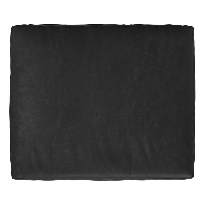 Morrison 33 inch Wide Mid-Century Modern Table Ottoman in Caramel Brown Top Grain Genuine Leather