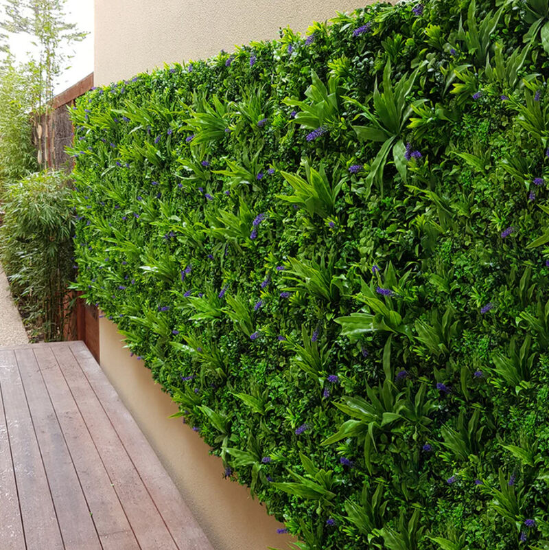 Natural Artificial Boxwood Wall 40" x 40" 11SQ FT Commercial Grade UV Resistant image number 4