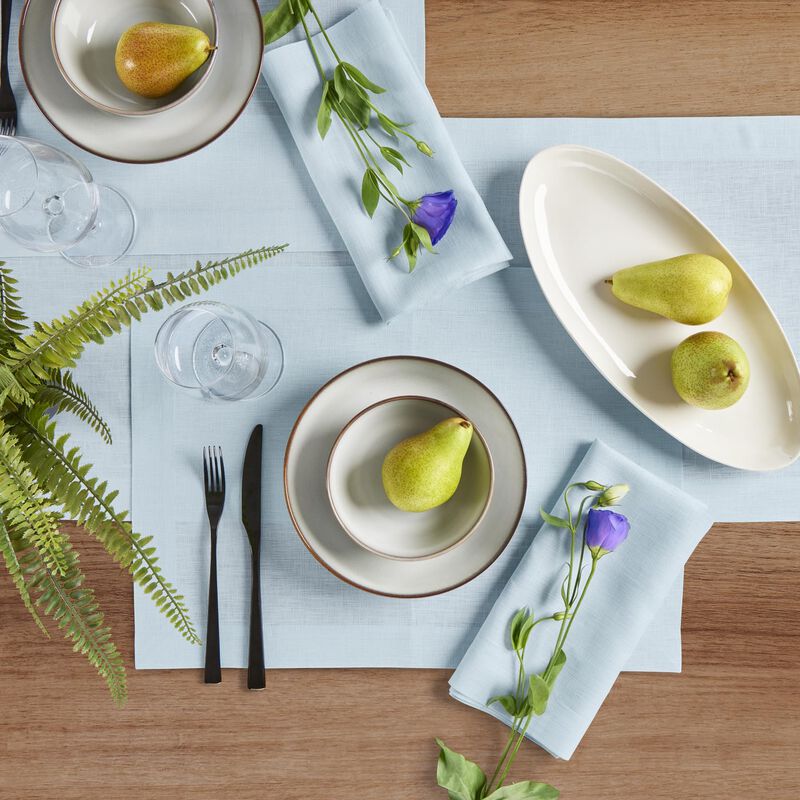 Solino Home 100% Pure Linen Table Runner - Fete