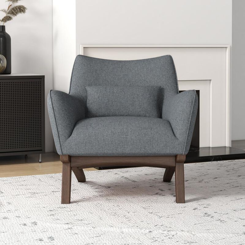 Ashcroft Furniture Co Brayden Mid Century Moder Armchair