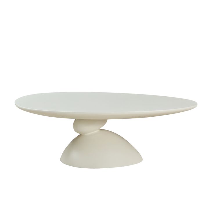 Glibop Lucky Stone-shaped Elliptical Coffee Table