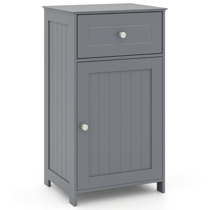 Hivvago Bathroom Cabinet with Drawer Single Door with Adjustable Shelf