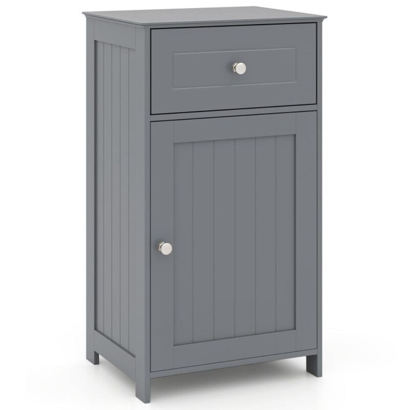 Hivvago Bathroom Cabinet with Drawer Single Door with Adjustable Shelf