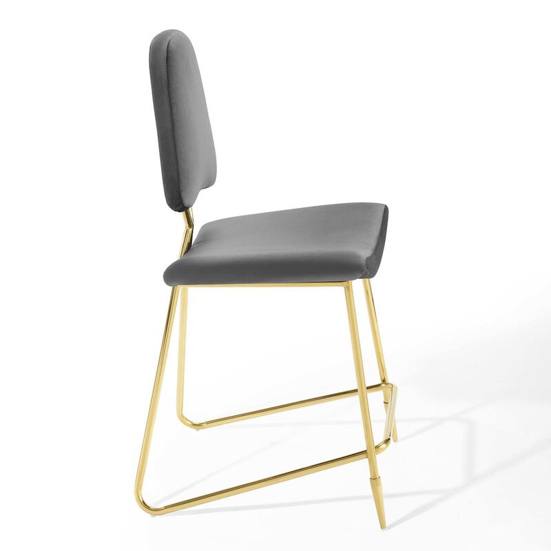 Ponder Performance Velvet Counter Stool image number 5