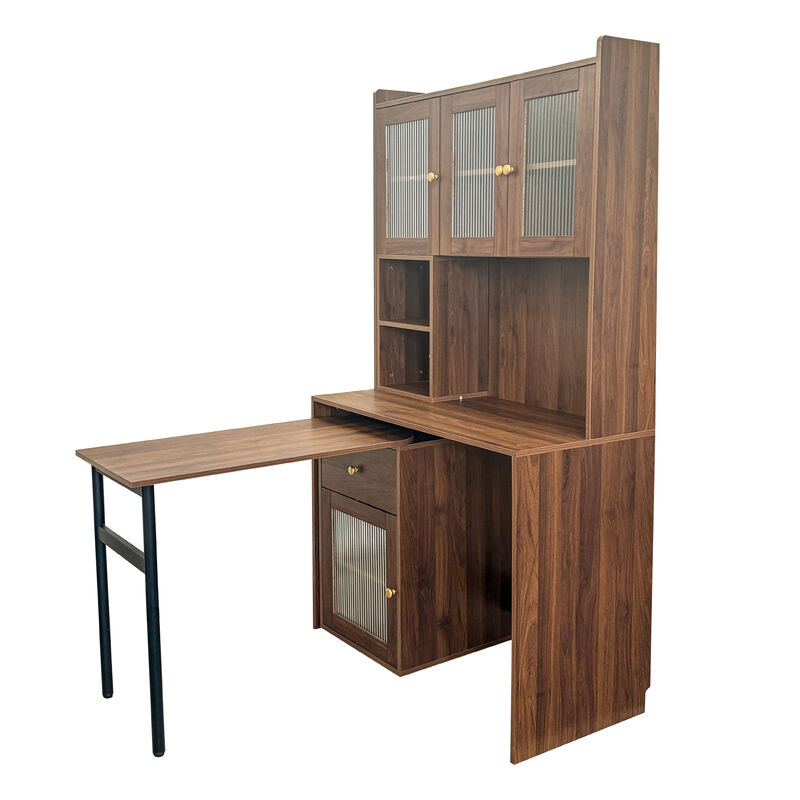 Tofrop Computer Desk with  Bookshelf image number 0
