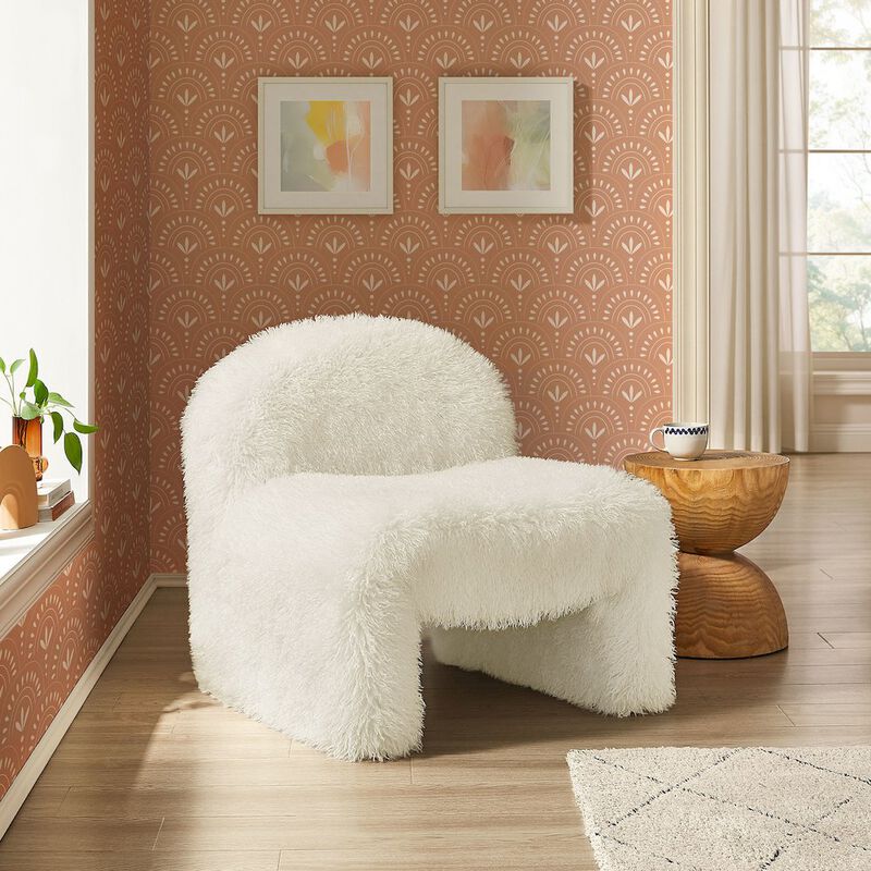 Mina Faux Fur Accent Chair image number 7