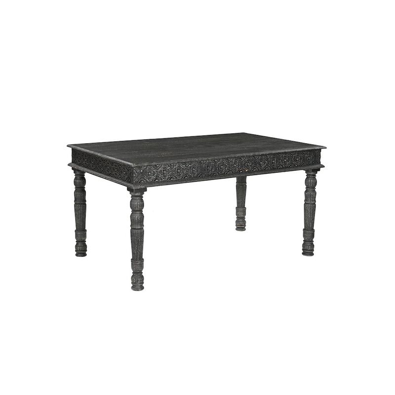 Taran Designs Eldris 60 Carved Solid Wood Dining Table image number 0