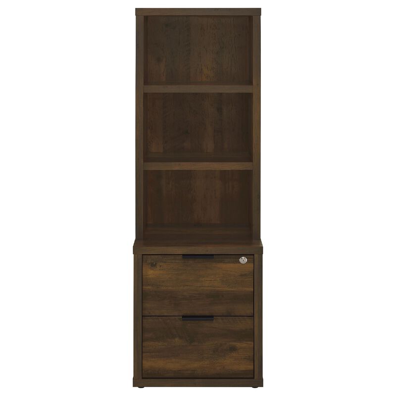 Park Bookcase with 3 Open Shelves, 2 Drawers image number 2