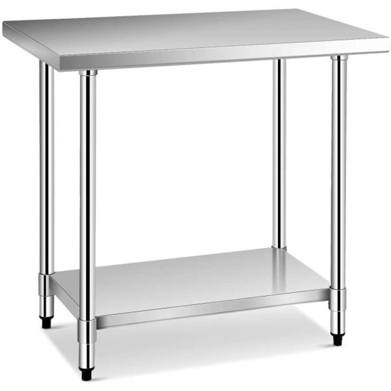 Hivvago Commercial Kitchen Stainless Steel Work Table