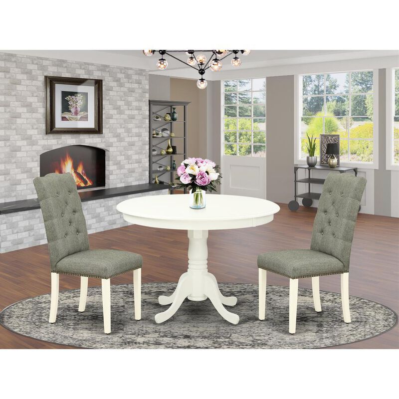 Dining Room Set Linen White