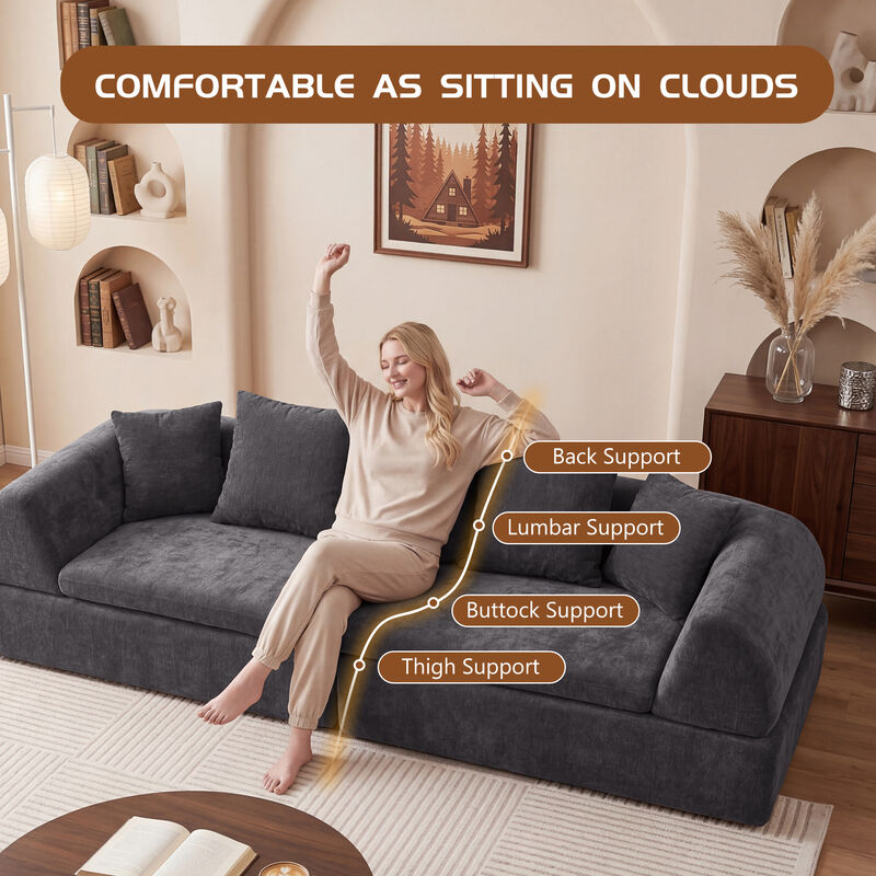 Zappor Cloud Modular Sectional Sofa image number 3