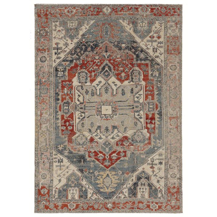 Linon Great Zero Anlow Ivory & Blue, Rug