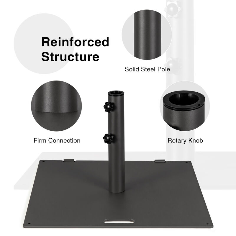 24-Inch Patio Umbrella Stand, Square Base image number 5