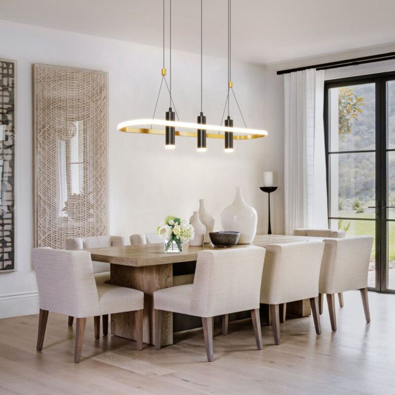 Dimmable LED Pendant Light &ndash; 4-Hanging Fixture for Kitchen & Island image number 2