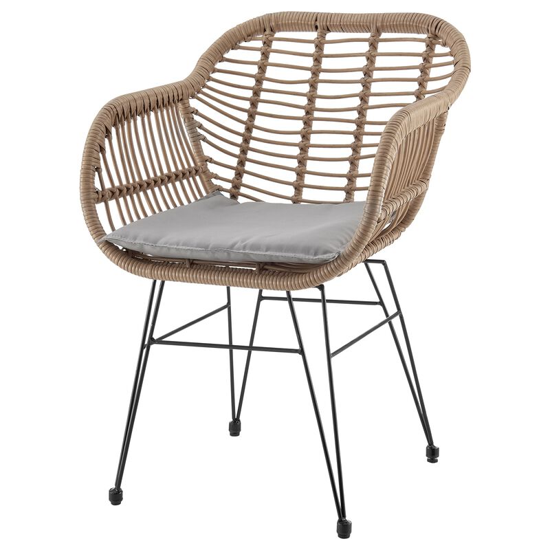 Antibes Gray 3-Piece Patio Set