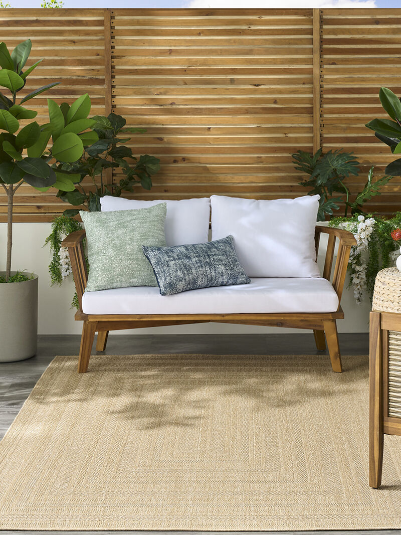 Tulum TLM04 Taupe/Ivory 6' x 9' Rug