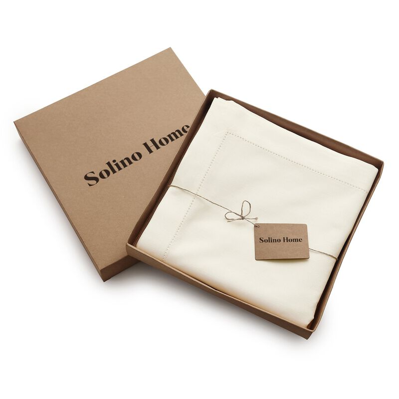 Cotton Linen Tablecloth - Cotton Linen Hemstitch