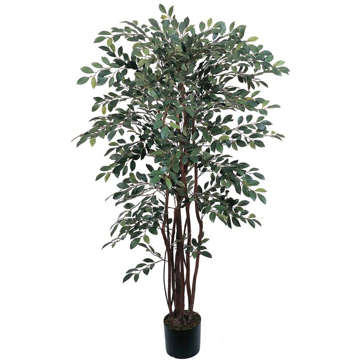 Hivvago 4 Feet Ruscus Silk Tree