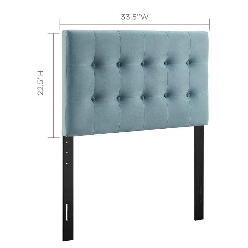 Modway - Emily Twin Biscuit Tufted Performance Velvet Headboard image number 2