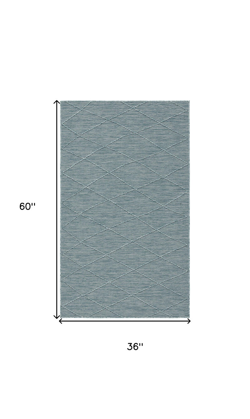HomeRoots Geometric Indoor Outdoor Area Rug image number 2