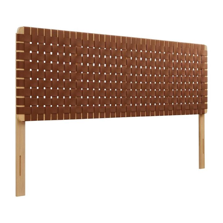Vegan Leather King Headboard with Durable Frame and Stylish Design