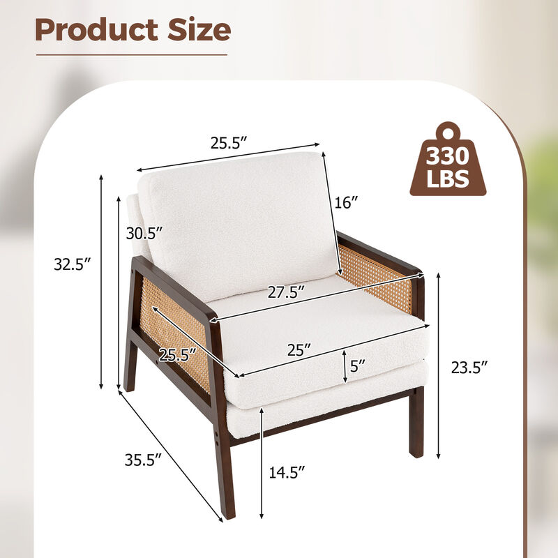 Mid-Century Modern Accent Chair for Stylish and Comfortable Living Room Seating