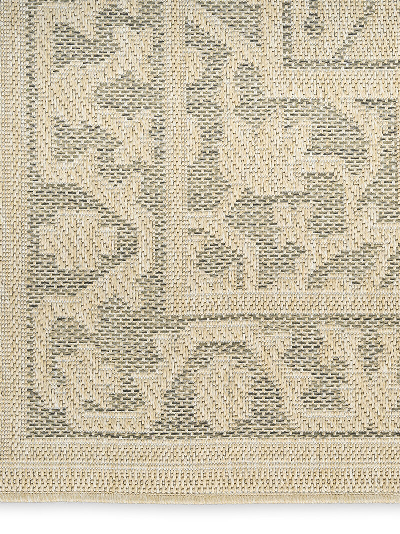 Tulum TLM05 Taupe/Olive 4' x 6' Rug