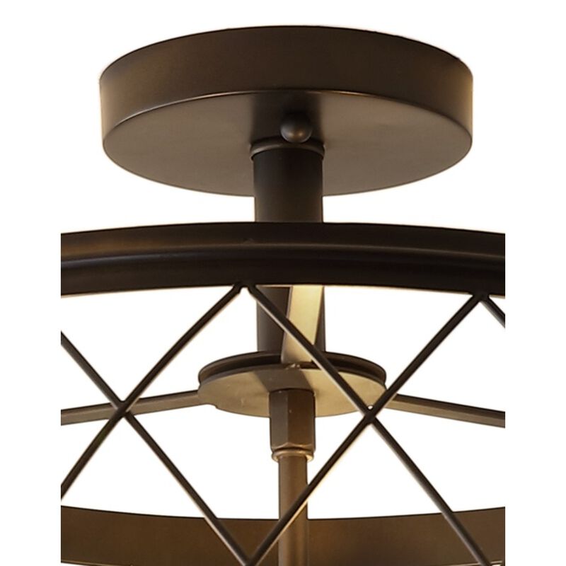 Eleanor Metal LED Semi Flush Mount Ceiling Light