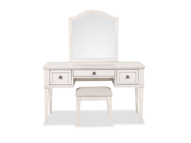 Robbinsdale Mirrored Vanity with Bench