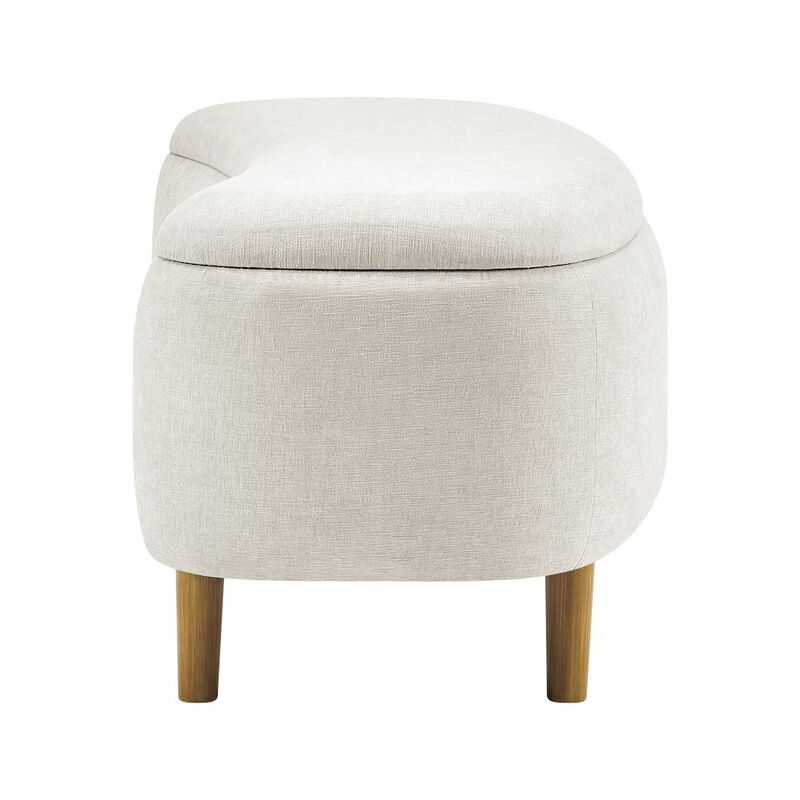 Leony Chenille Storage Bench