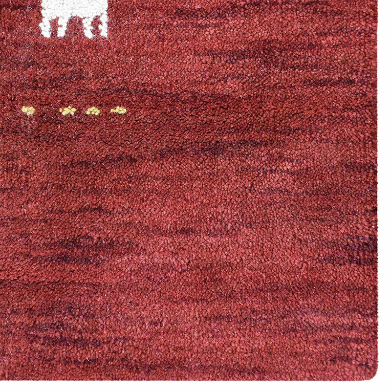 RUGSOTIC CARPETS HAND KNOTTED LOOM WOOL ECO-FRIENDLY AREA RUGS  - Contemporary Design, High Pile Thick Handmade Anti Skid Area Rugs for Living Room, Bed Room (L00585) image number 2
