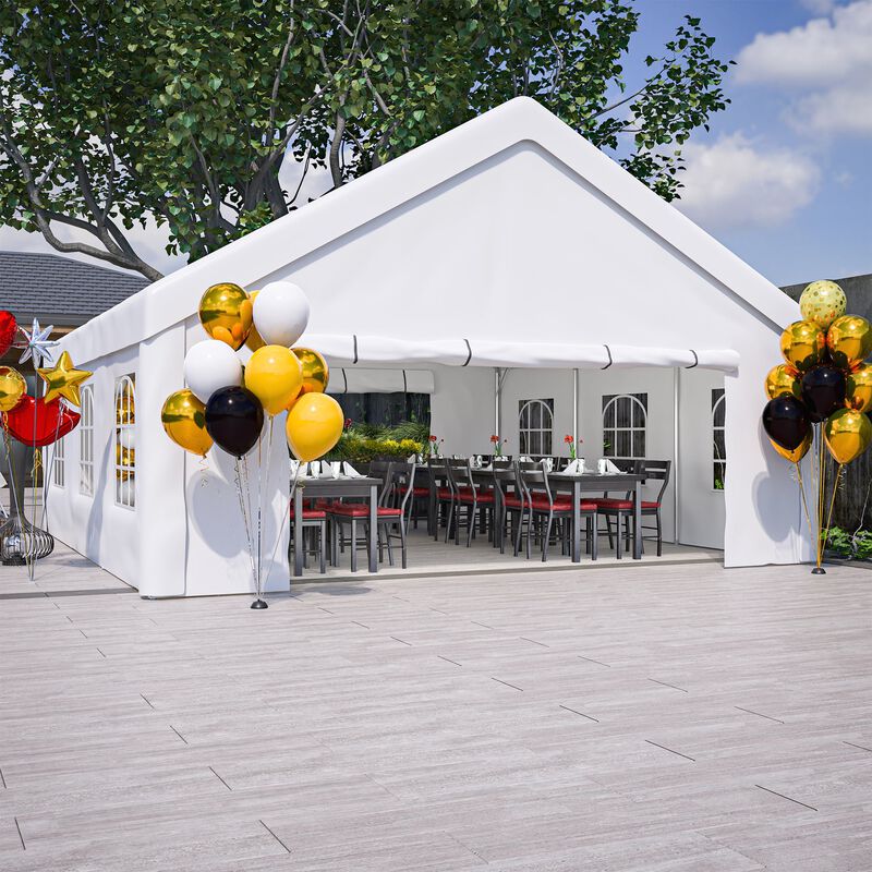 Mondawe 20x20ft Party Tent with Removable Walls - Waterproof Outdoor Canopy for Events
