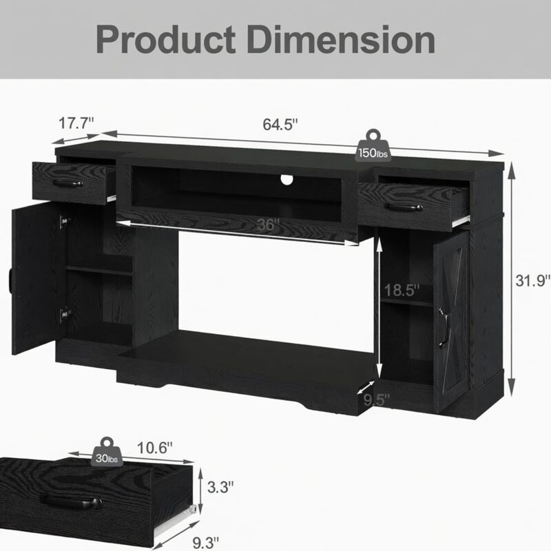 Kriges Farmhouse TV Stand image number 3