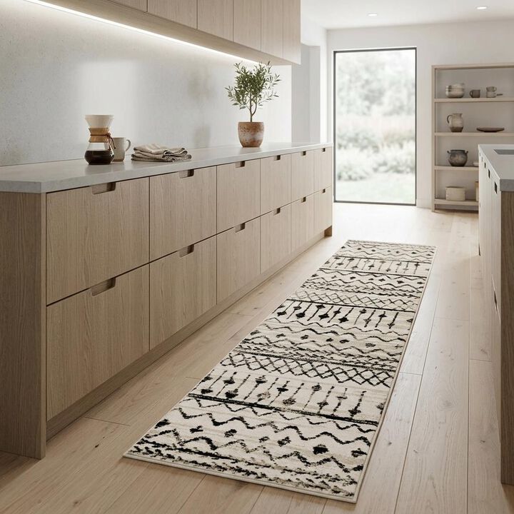 HomeRoots Tribal Runner Rug