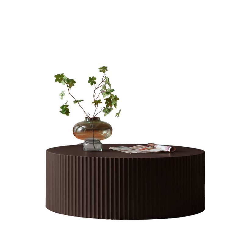 Stylish Coffee Table with Handcraft Relief Design