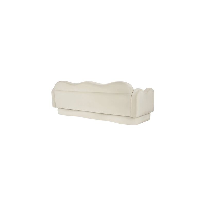 Meridian Furniture Bloom Cream Velvet Sofa