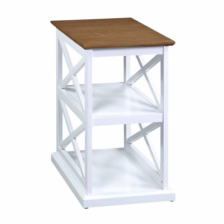 Convenience Concepts Coventry Chairside End Table with Shelves Multi