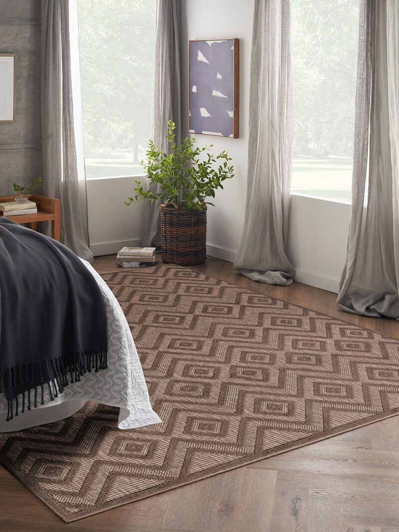 Versatile NRV01 Brown 10' x 14' Rug