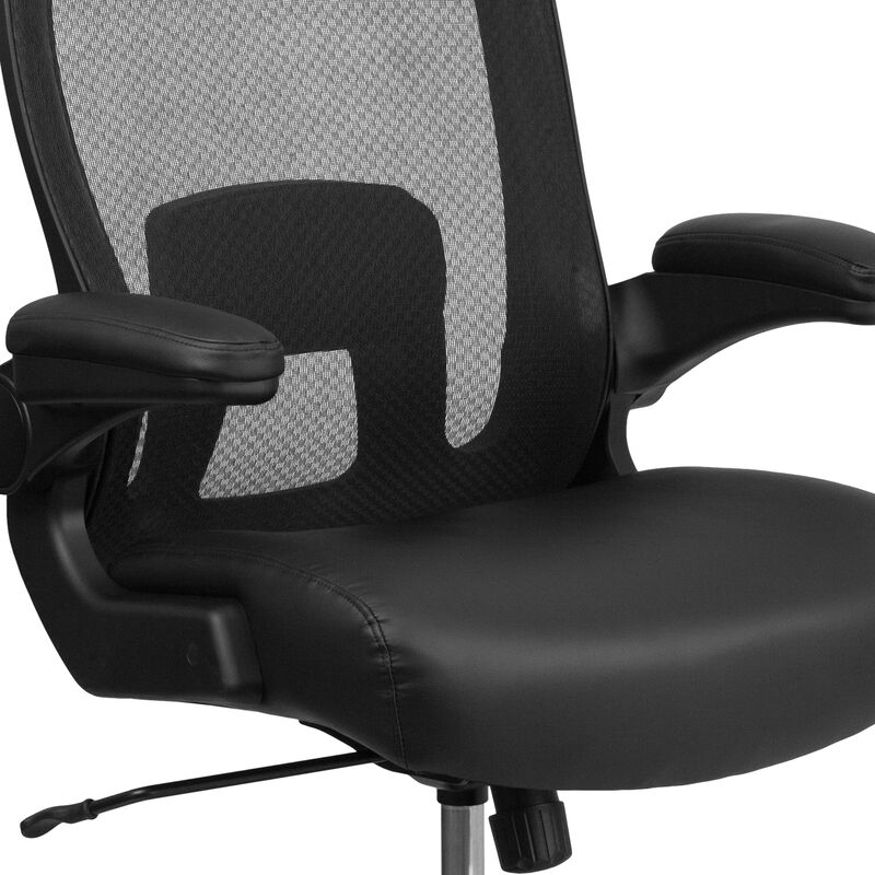 Flash Furniture  Hercules Series Big & Tall 500 lbs . Executive Swivel Chair with Fabric Seat & Adjustable Lumbar image number 7
