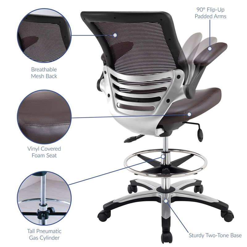 Modway Furniture - Edge Drafting Chair image number 4